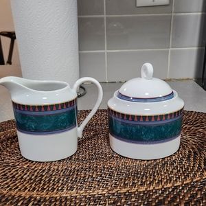 Mikasa California, La Scala sugar and creamer set.